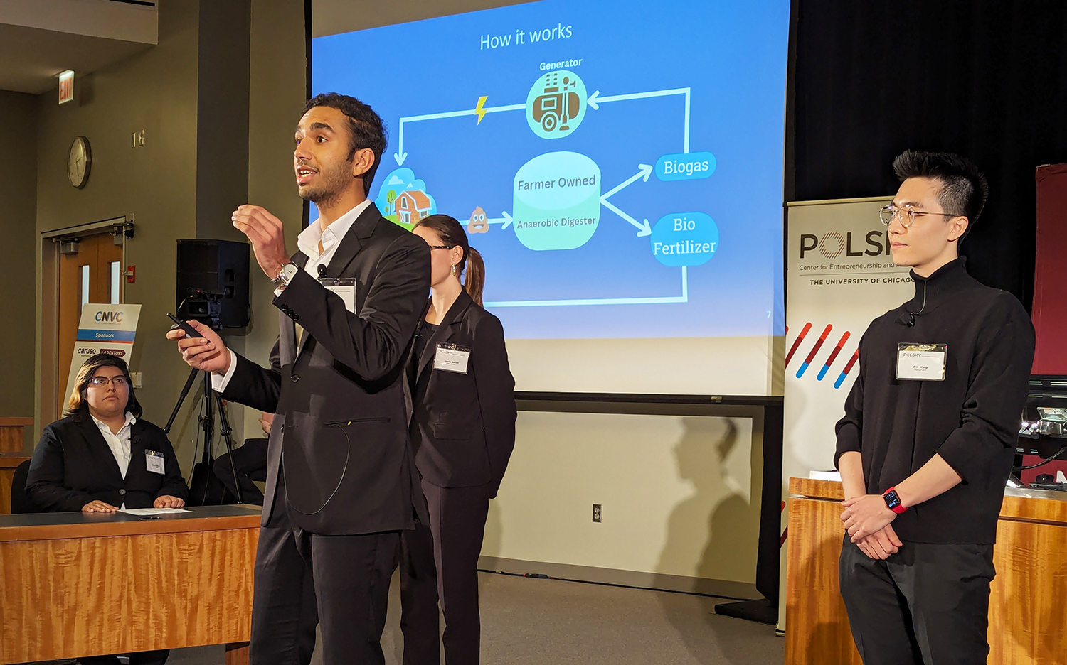 MethaFarm team pitching at the CNVC Finals